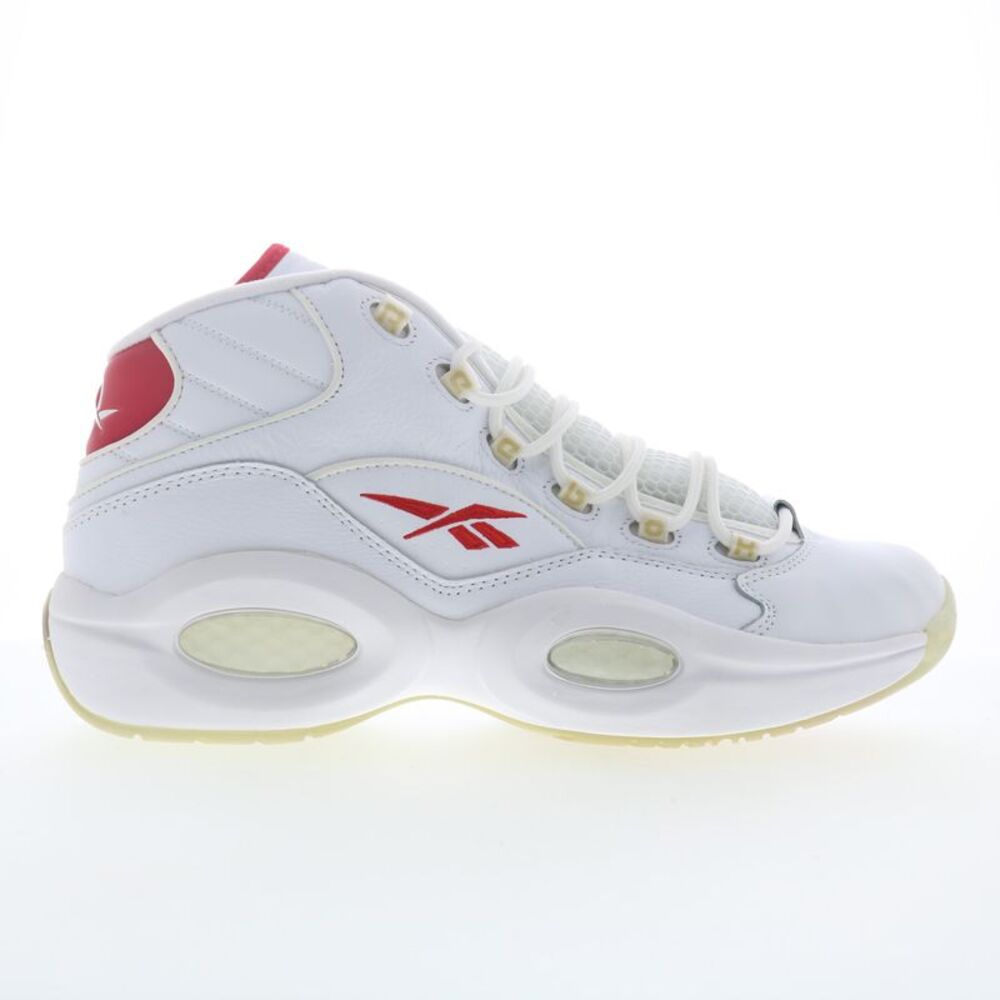 Reebok Mens Question Mid White Shoes (NWT)